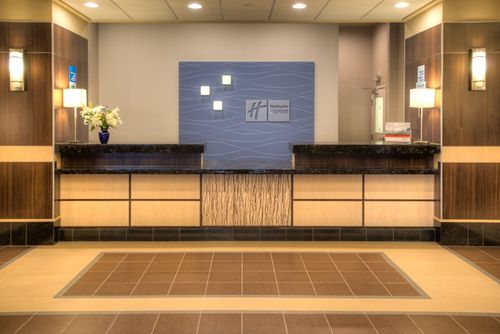 Check in at the Holiday Inn Express Tacoma